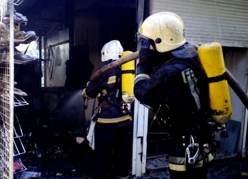 В Одессе горел "Привоз" (фото)